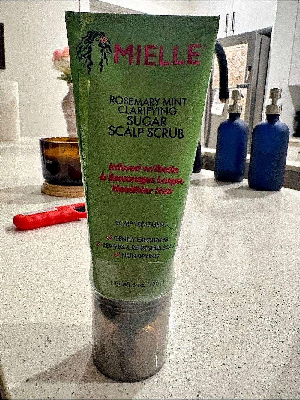 Mielle Rosemary Mint Clarifying Sugar Scalp Scrub Scalp Scrub in Green NWT
